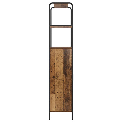 vidaXL Highboard Old Wood 65 x 33 x 161 cm Engineered Wood