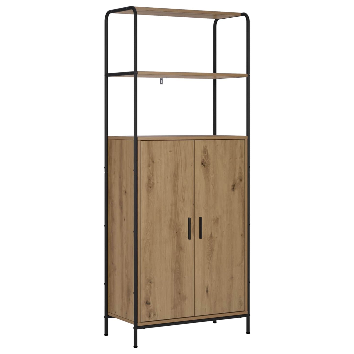vidaXL Highboard Artisan Oak 65 x 33 x 161 cm Engineered Wood