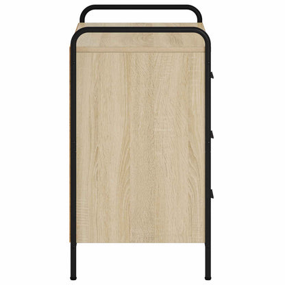 vidaXL Drawer Cabinet Sonoma Oak 70 x 39.5 x 71 cm Engineered Wood