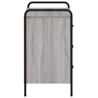 vidaXL Drawer Cabinet Grey Sonoma 70 x 39.5 x 71 cm Engineered Wood