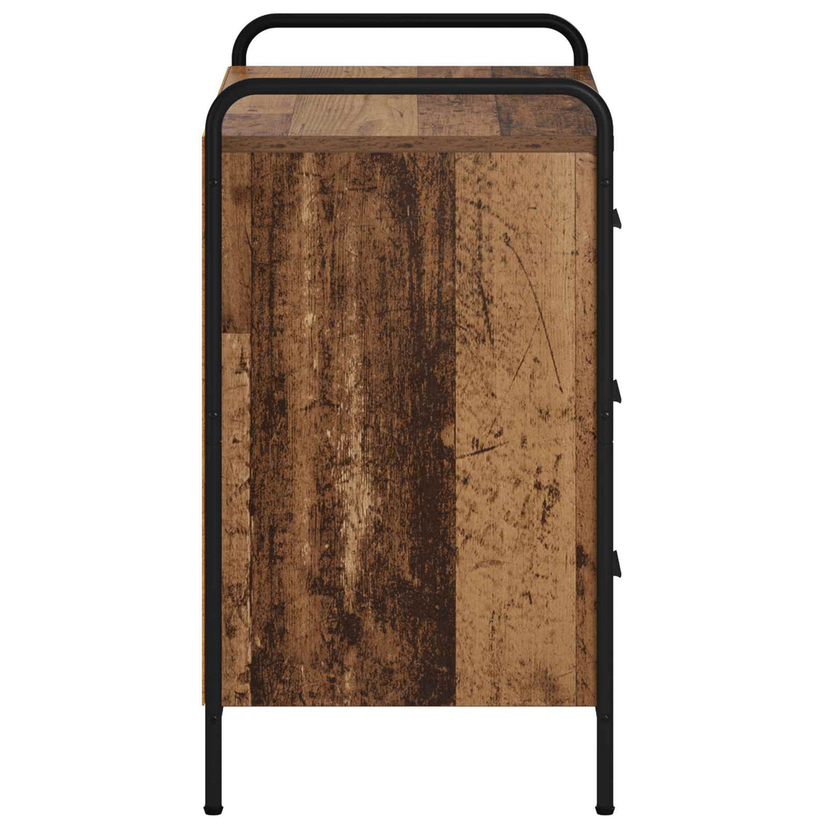 vidaXL Drawer Cabinet Old Wood 70 x 39.5 x 71 cm Engineered Wood