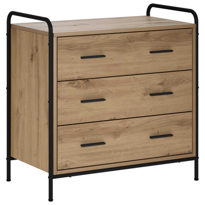 vidaXL Drawer Cabinet Artisan Oak 70 x 39.5 x 71 cm Engineered Wood