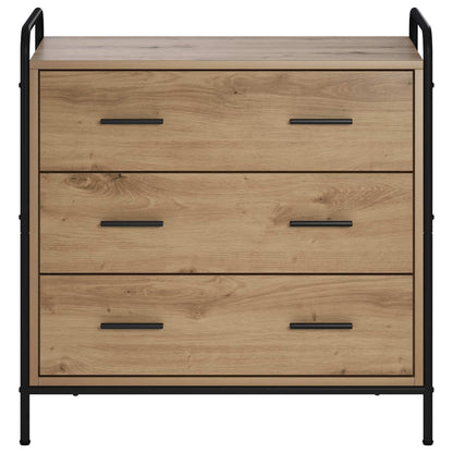 vidaXL Drawer Cabinet Artisan Oak 70 x 39.5 x 71 cm Engineered Wood