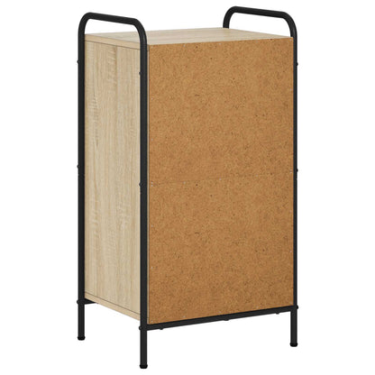 vidaXL Book Cabinet 43 x 33 x 80 cm Engineered Wood Sonoma Oak
