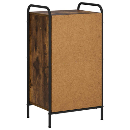 vidaXL Book Cabinet 43 x 33 x 80 cm Engineered Wood Smoked Oak