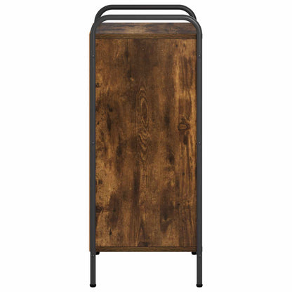 vidaXL Book Cabinet 43 x 33 x 80 cm Engineered Wood Smoked Oak