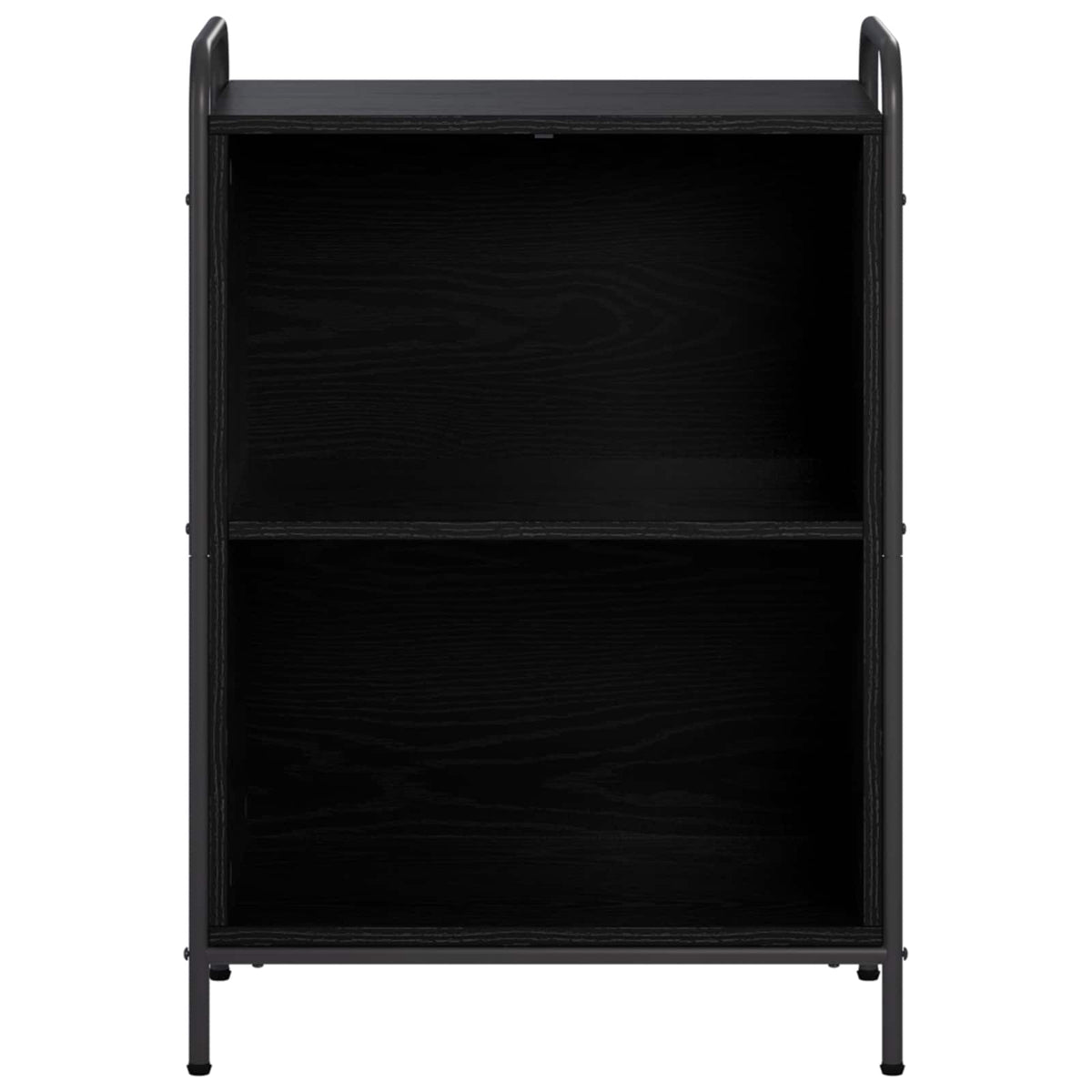 vidaXL Book Cabinet 55.5 x 33 x 80 cm Engineered Wood Black Oak