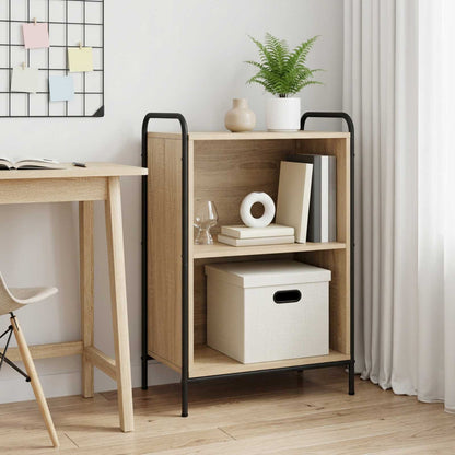 vidaXL Book Cabinet 55.5 x 33 x 80 cm Engineered Wood Sonoma Oak