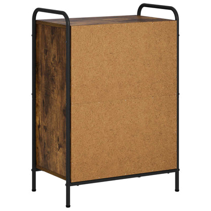 vidaXL Book Cabinet 55.5 x 33 x 80 cm Engineered Wood Smoked Oak