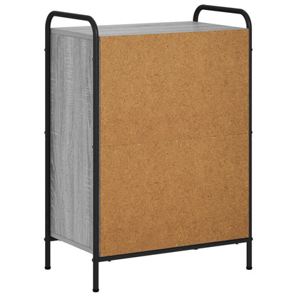 vidaXL Book Cabinet 55.5 x 33 x 80 cm Engineered Wood Grey Sonoma