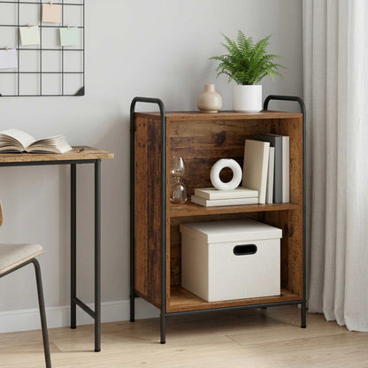 vidaXL Book Cabinet 55.5 x 33 x 80 cm Engineered Wood Old Wood