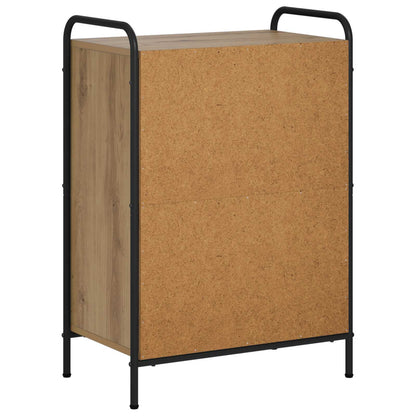vidaXL Book Cabinet 55.5 x 33 x 80 cm Engineered Wood Artisan Oak