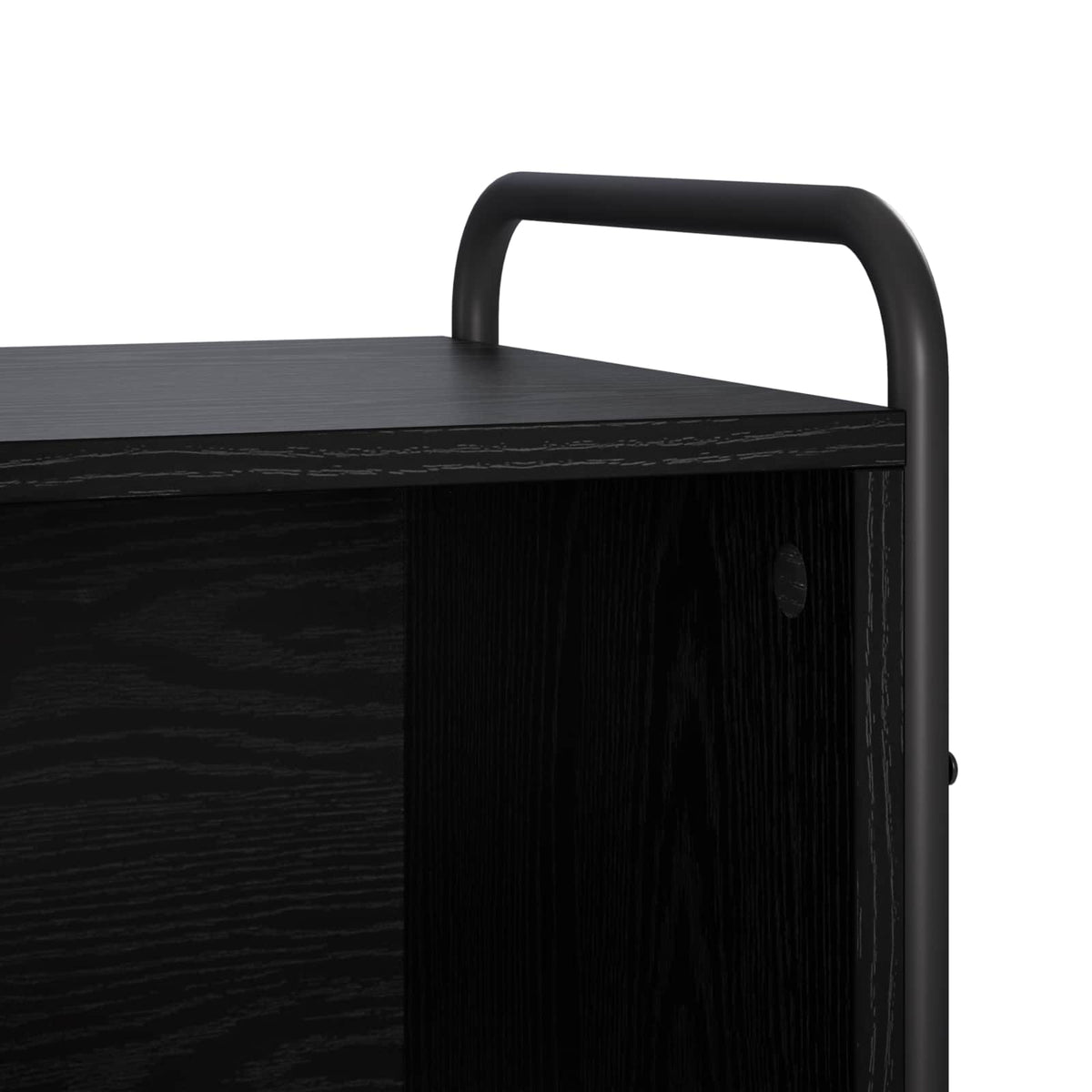 vidaXL Book Cabinet 80 x 33 x 80 cm Engineered Wood Black Oak