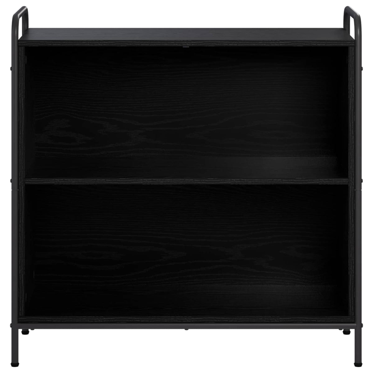 vidaXL Book Cabinet 80 x 33 x 80 cm Engineered Wood Black Oak