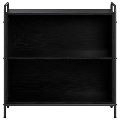 vidaXL Book Cabinet 80 x 33 x 80 cm Engineered Wood Black Oak