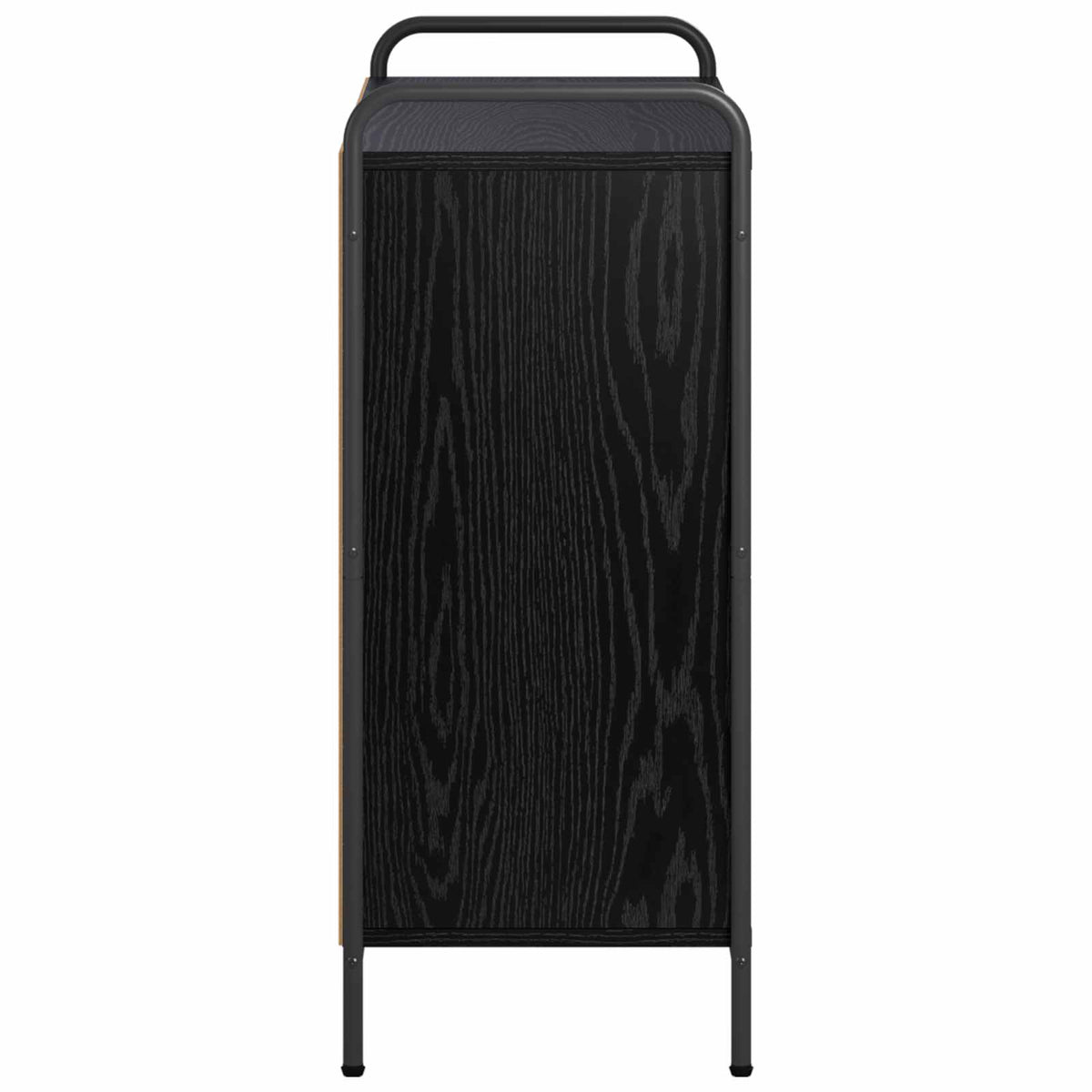 vidaXL Book Cabinet 80 x 33 x 80 cm Engineered Wood Black Oak