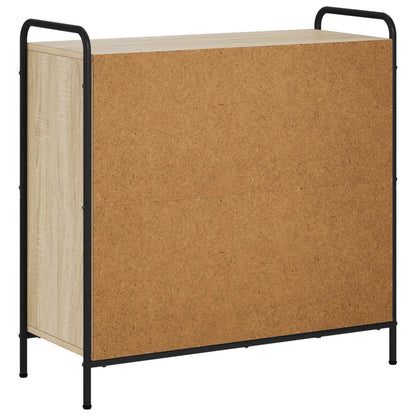 vidaXL Book Cabinet 80 x 33 x 80 cm Engineered Wood Sonoma Oak