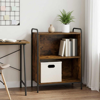 vidaXL Book Cabinet 80 x 33 x 80 cm Engineered Wood Smoked Oak