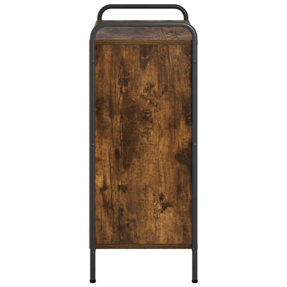 vidaXL Book Cabinet 80 x 33 x 80 cm Engineered Wood Smoked Oak