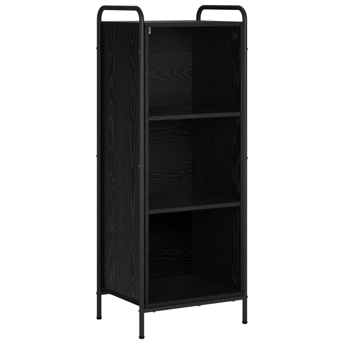 vidaXL Book Cabinet 43 x 33 x 111 cm Engineered Wood Black Oak