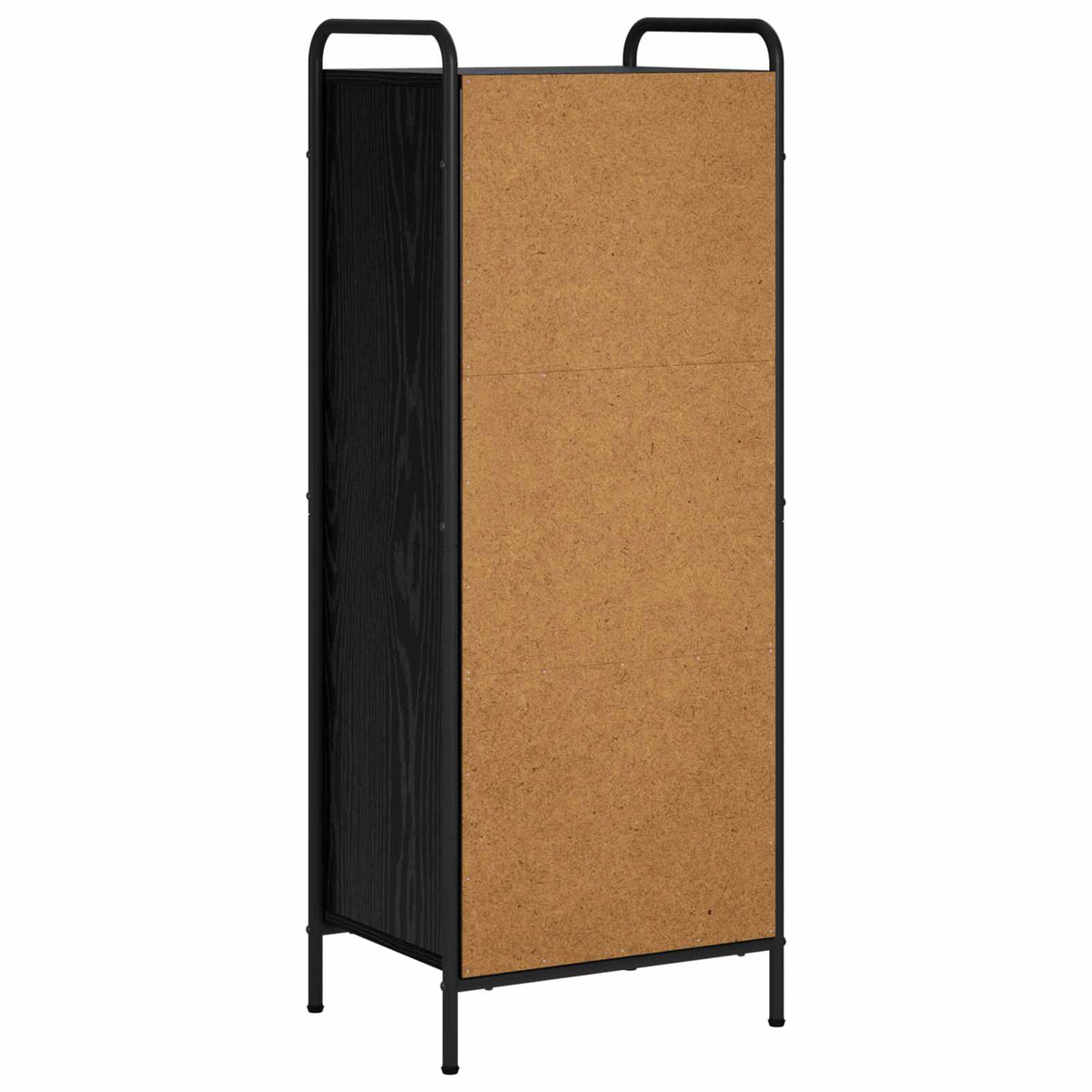 vidaXL Book Cabinet 43 x 33 x 111 cm Engineered Wood Black Oak