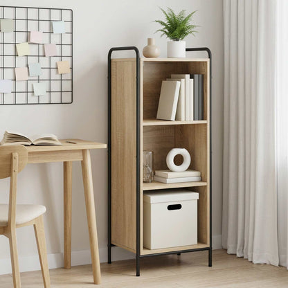 vidaXL Book Cabinet 43 x 33 x 111 cm Engineered Wood Sonoma Oak