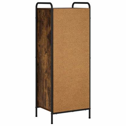 vidaXL Book Cabinet 43 x 33 x 111 cm Engineered Wood Smoked Oak