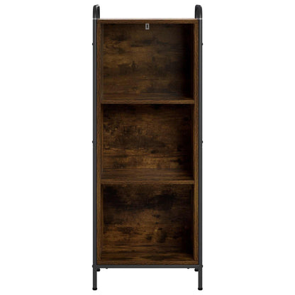 vidaXL Book Cabinet 43 x 33 x 111 cm Engineered Wood Smoked Oak
