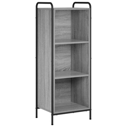 vidaXL Book Cabinet 43 x 33 x 111 cm Engineered Wood Grey Sonoma