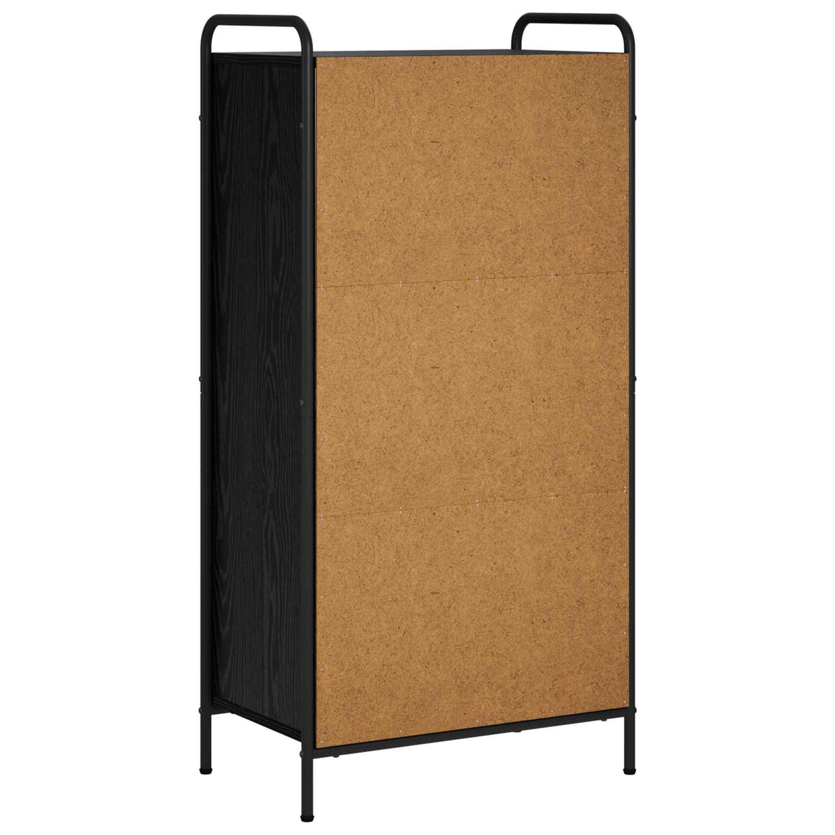 vidaXL Book Cabinet 55.5 x 33 x 111 cm Engineered Wood Black Oak