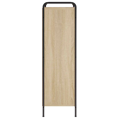 vidaXL Book Cabinet 55.5 x 33 x 111 cm Engineered Wood Sonoma Oak
