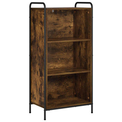 vidaXL Book Cabinet 55.5 x 33 x 111 cm Engineered Wood Smoked Oak