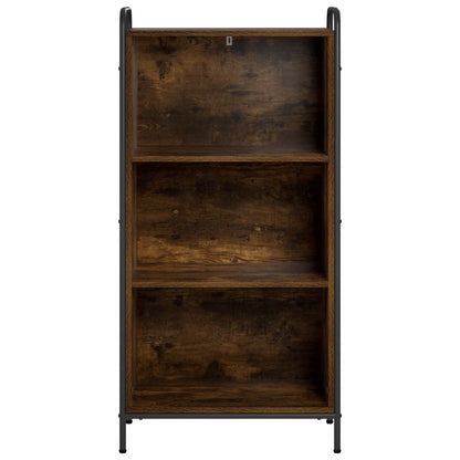 vidaXL Book Cabinet 55.5 x 33 x 111 cm Engineered Wood Smoked Oak