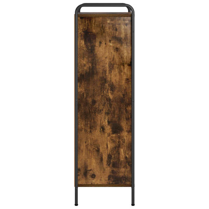 vidaXL Book Cabinet 55.5 x 33 x 111 cm Engineered Wood Smoked Oak