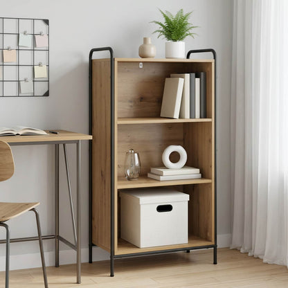 vidaXL Book Cabinet 55.5 x 33 x 111 cm Engineered Wood Artisan Oak