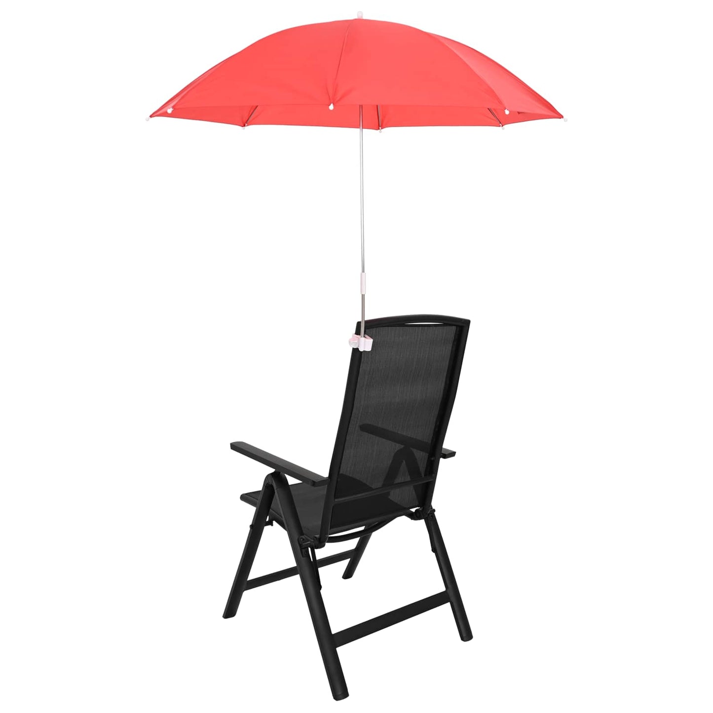 vidaXL Umbrella with Clamp 2 pcs Fire Brick Red Ø 105 x 86 cm