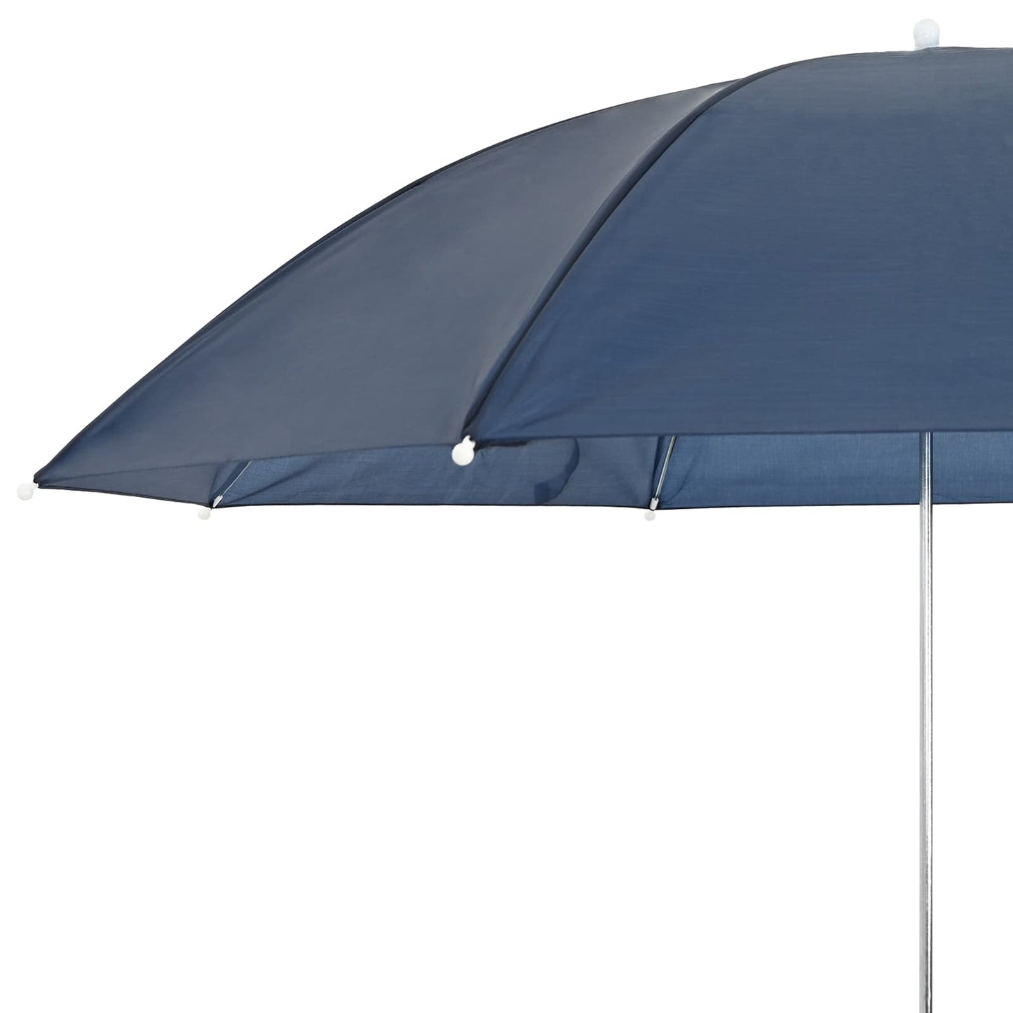 vidaXL Umbrella with Clamp 2 pcs Navy Blue Ø 105 x 86 cm