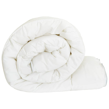 vidaXL Duvet 140x200 cm Summer 200 GSM Australian Wool White