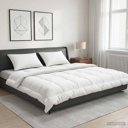 vidaXL Duvet 200x200 cm Summer 200 GSM Australian Wool White
