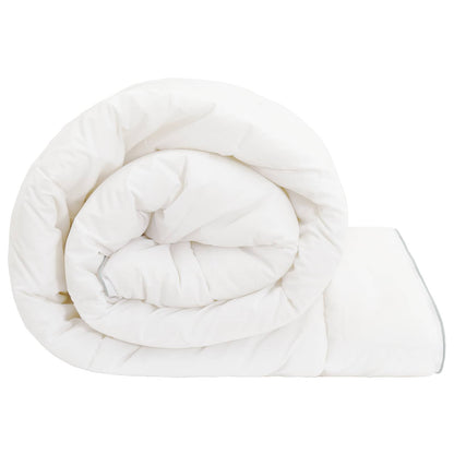 vidaXL Duvet 200x240 cm Summer 200 GSM Australian Wool White