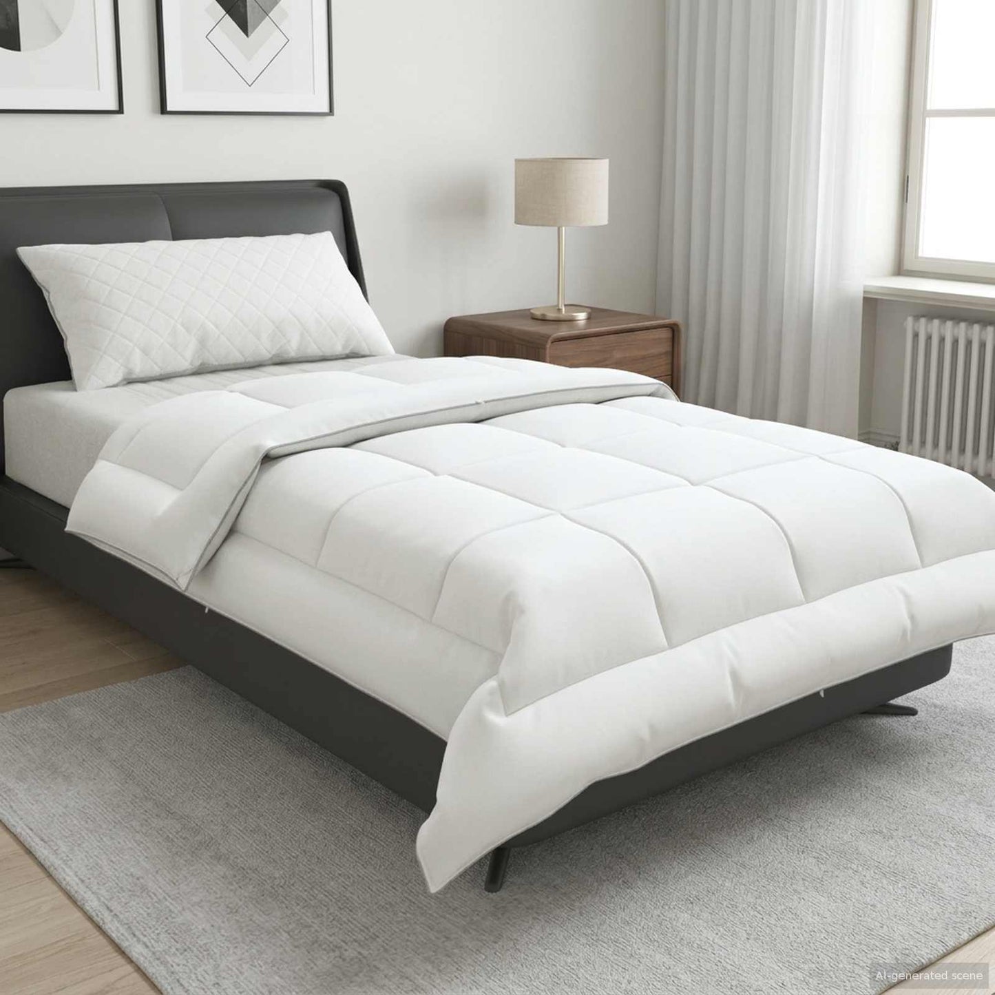 vidaXL Duvet 135x220 cm Winter 450 GSM Australian Wool White