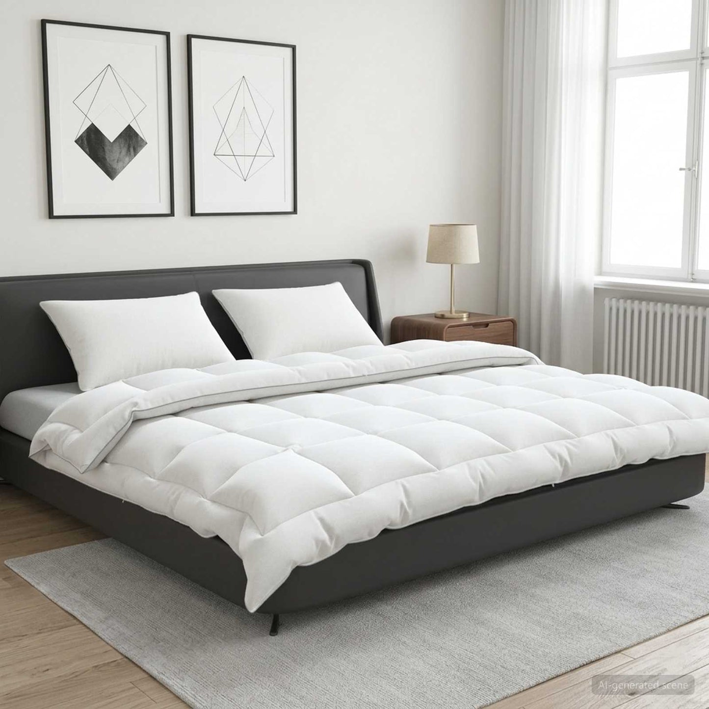 vidaXL Duvet 220x240 cm Winter 450 GSM Australian Wool White