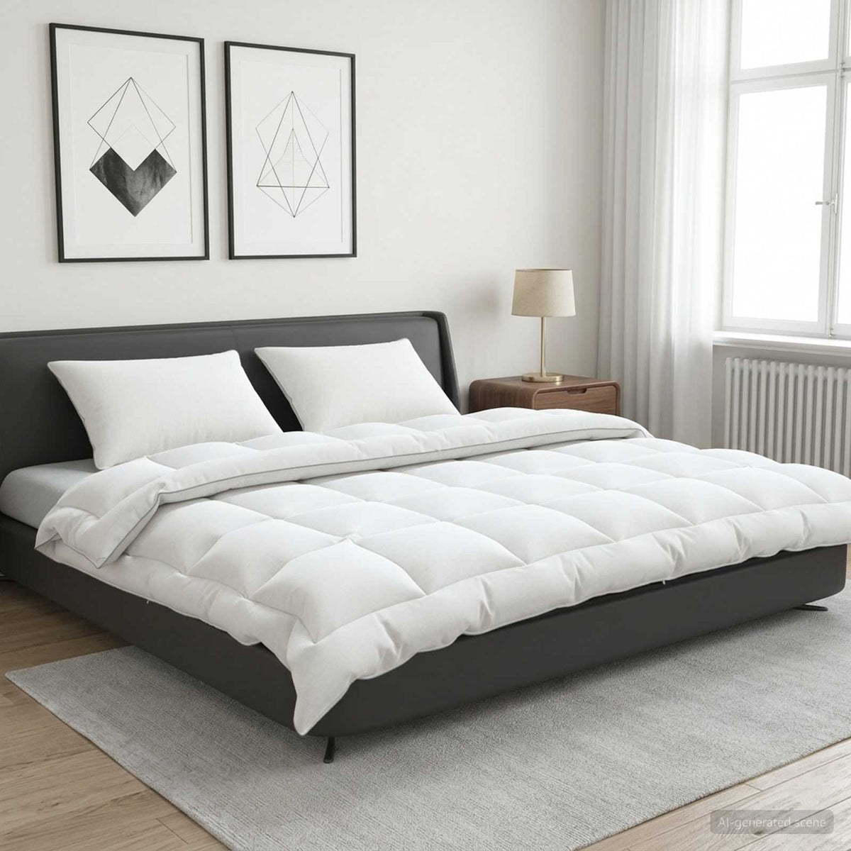 vidaXL Duvet 220x260 cm Winter 450 GSM Australian Wool White