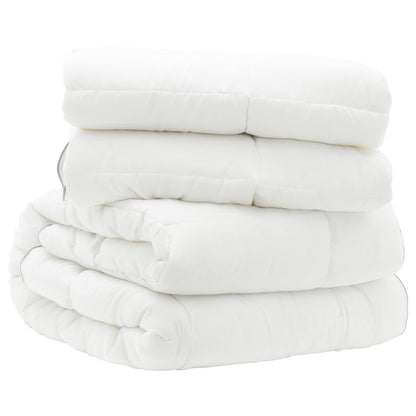 vidaXL Duvet 140x200 cm 4 Seasons 200+300 GSM Australian Wool White