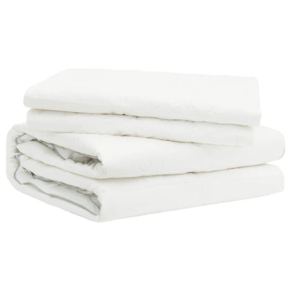 vidaXL Duvet 200x200 cm 4 Seasons 200+300 GSM Australian Wool White