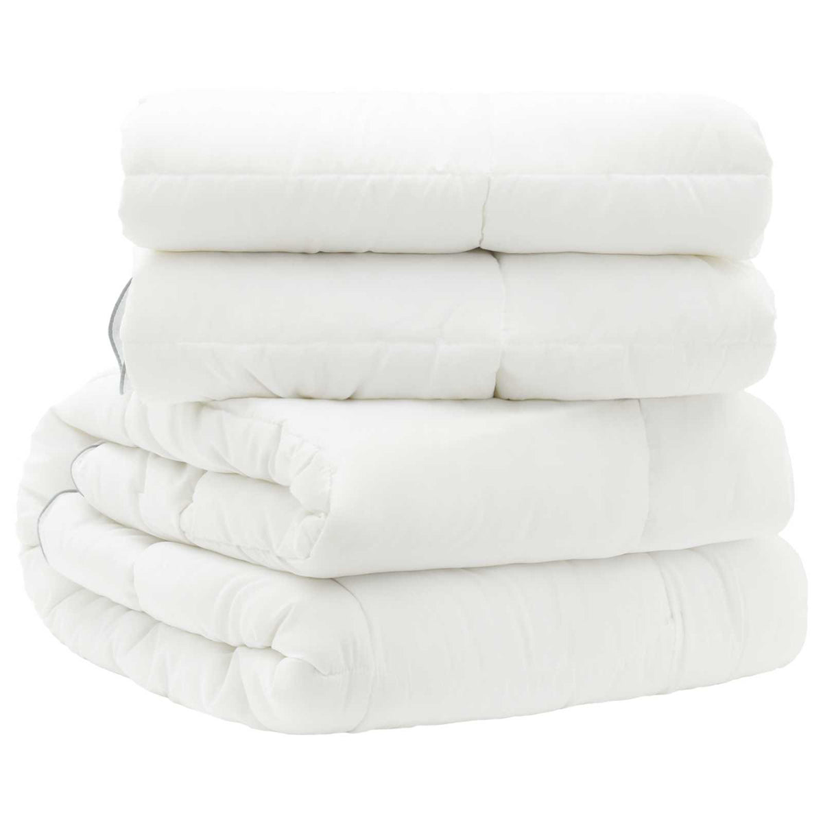 vidaXL Duvet 135x220 cm 4 Seasons 200+300 GSM Australian Wool White
