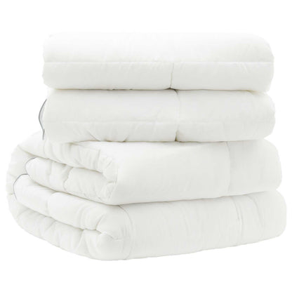 vidaXL Duvet 135x220 cm 4 Seasons 200+300 GSM Australian Wool White