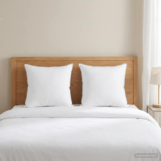 vidaXL Pillow 2 pcs 80 x 80 cm Australian Wool White