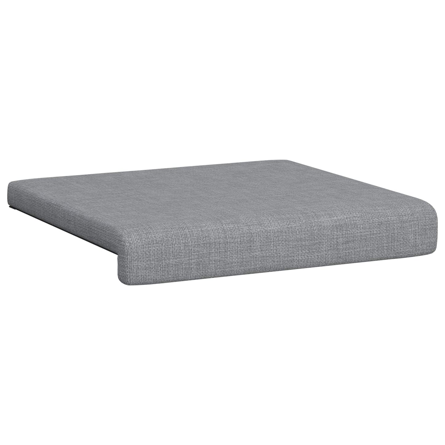vidaXL Bench Cushion 2 pcs Fabric Light Grey Depth 35 cm