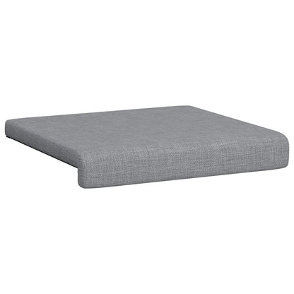 vidaXL Bench Cushion 2 pcs Fabric Light Grey Depth 35 cm